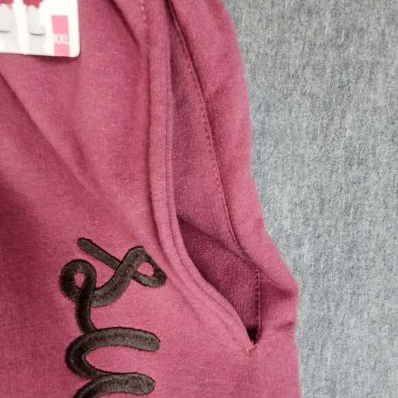 Freeze NY Winnie The Pooh Jogger Burgundy Women Size 2XL Fleece Tonal Embroidery - Picture 10 of 16